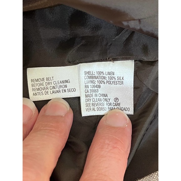 Antonio Melani 100% Linen Belted Fit And Flare Dress Size 0 - Picture 8 of 8